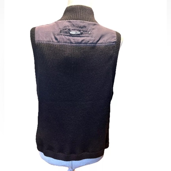 Jamie Sadock Black Rabbit Fur Sweater Vest W/pockets Size Large - Picture 5 of 8